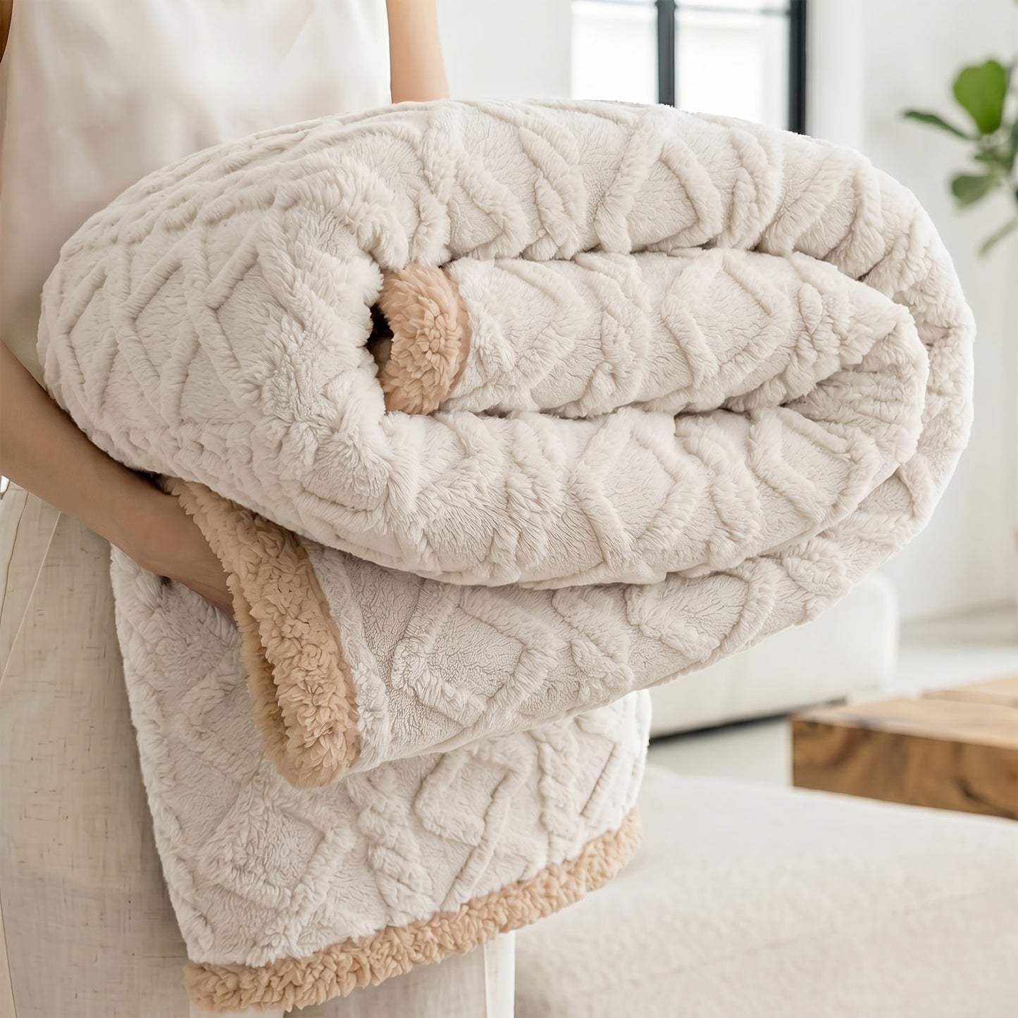 Liquid-Proof Pet Blanket Reversible Sherpa Fleece Sofa Bed Furniture Protector for Dogs Cats Machine Washable Throw Blanket Small Medium Large XL Light Gray Khaki Beige Dark Gray
