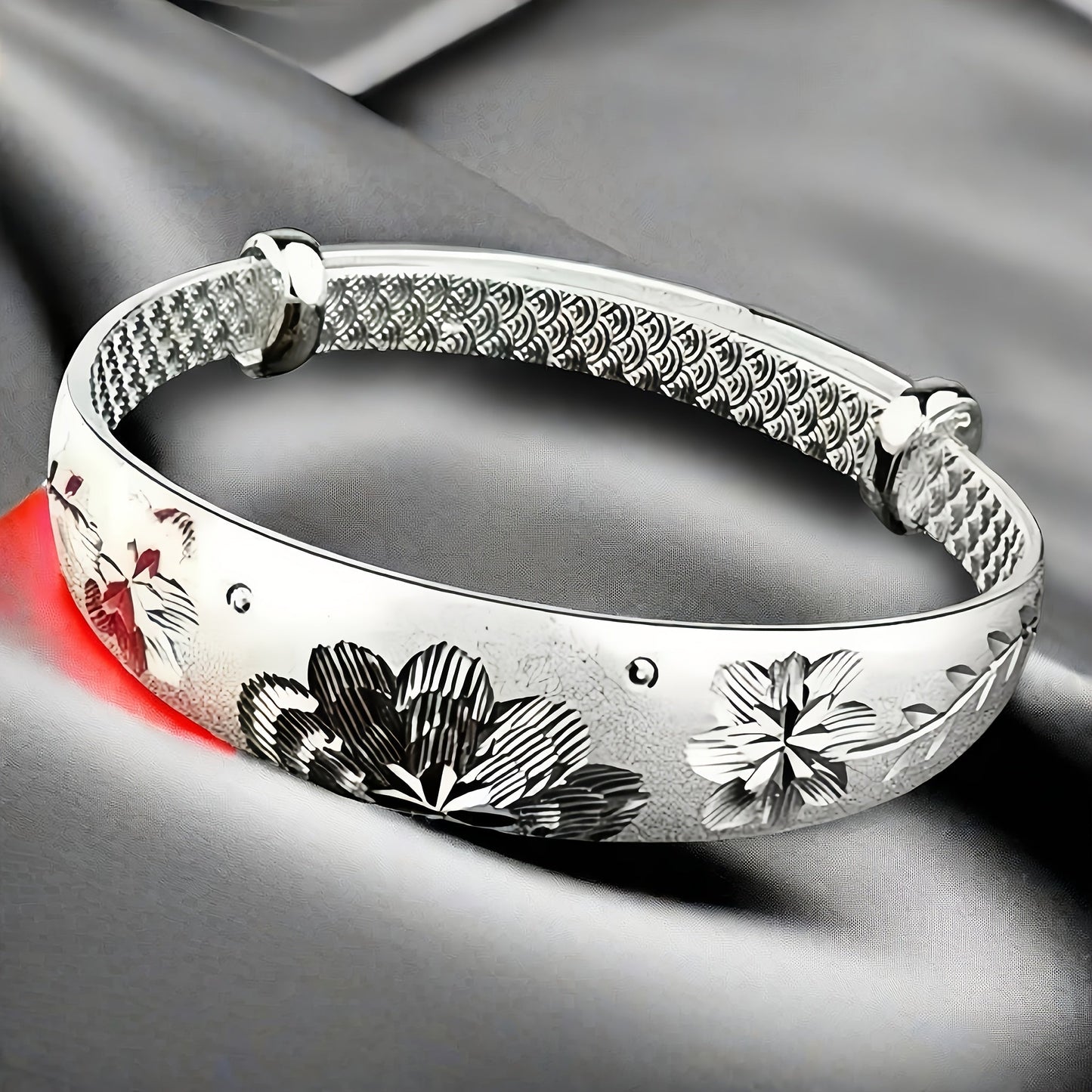 925 Sterling Silver Adjustable Push-Pull Bracelet for Women – Elegant Sliding Clasp Bangle in Silver & Gold, Perfect Gift for Mom, Mother's Day, Birthday & Anniversary