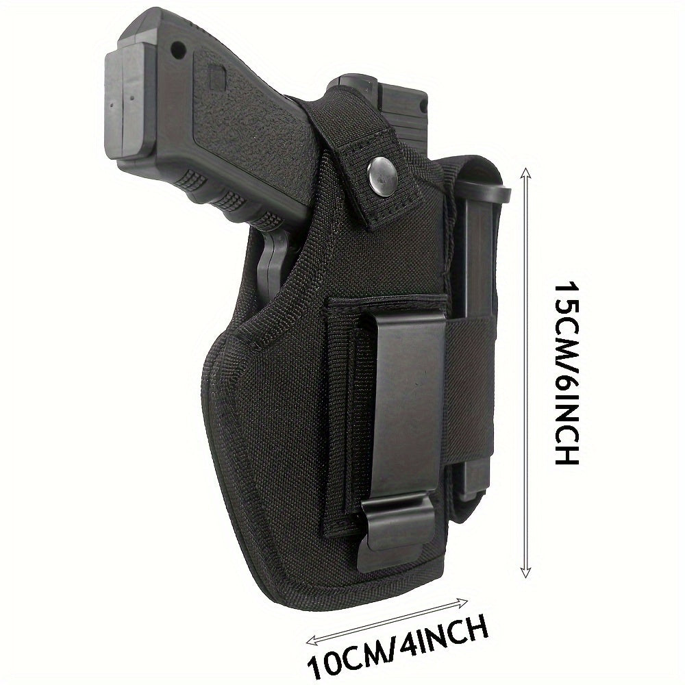 2-Pack IWB OWB Gun Holsters Universal Concealed Carry Waistband Holster for Glock, S&W, Springfield, Ruger & Most Pistols – Inside Outside Waistband, Adjustable Retention, Right Hand Draw, Black