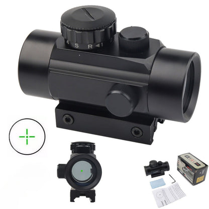 Tactical Red Green Dot Rifle Scope 1x40mm Reflex Sight – Aluminum Alloy Reflector Optic, Fits 20mm Picatinny Weaver Rail & 11mm Dovetail Rail – for Hunting, Shooting & Tactical Use