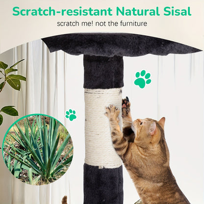 Multi-Level Cat Tree Tower with Scratching Post – Indoor Kitten Activity Center Playhouse, Easy to Assemble, Available in 22"/54"/60"/70" Heights & 7 Colors, Perfect Cat Gift