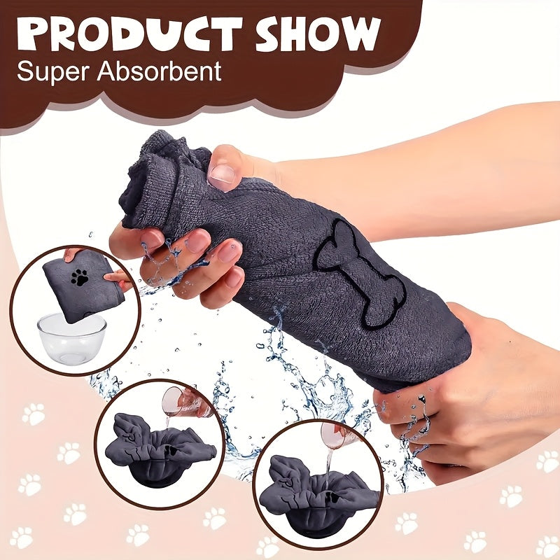 Large Pet Bath Towel for Dogs & Cats, 40x24 Inch Super Absorbent Quick Dry Microfiber Dog Towel, Soft Drying Blanket for Bathing, Grooming & Beach – Pet Supplies Gift