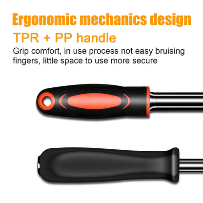 46pcs Home & Car Repair Tool Set – Ratchet Torque Wrench, Screwdriver & Socket Kit for Car, Motorcycle, Bicycle & Household Repairs