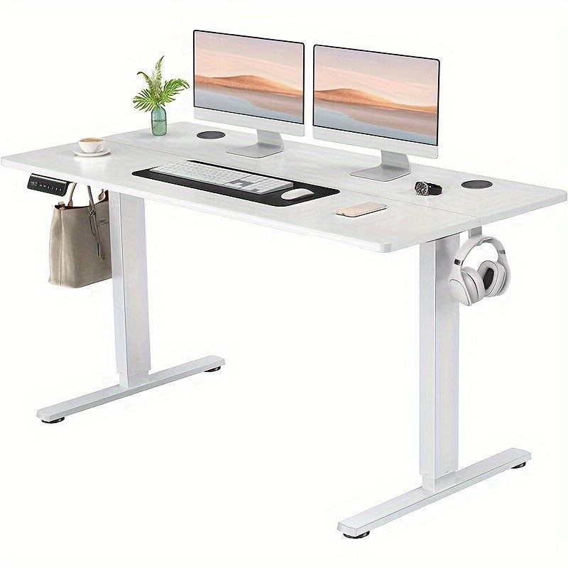Electric Standing Desk Adjustable Height 40 48 55 63 Inch – Sit Stand Up Desk with Memory Controller & Anti-Collision, Ergonomic Home Office Gaming Workstation, Multiple Colors & Sizes