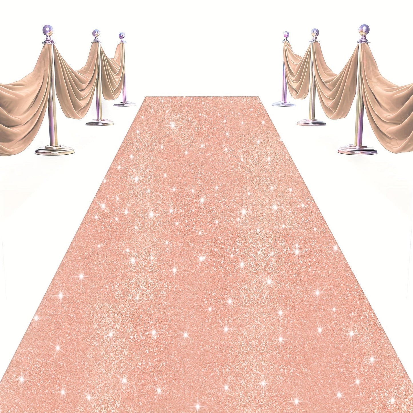 Sequin Aisle Runner 2x15FT Glitter Wedding Carpet Runner 12 Colors for Wedding Ceremony Bridal Shower Party Decoration Outdoor Indoor