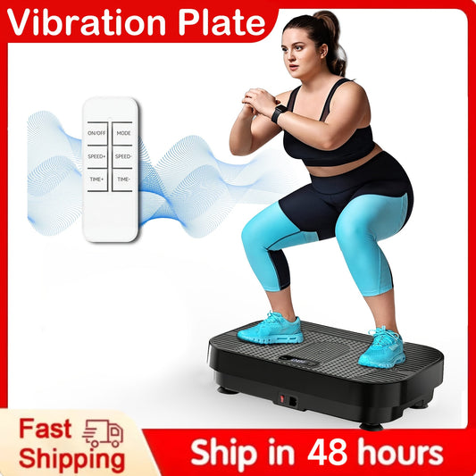 Vibration Plate Exercise Machine for Weight Loss & Lymphatic Drainage – Full Body Workout Platform with 99-200 Speed Levels, Quiet Motor, Portable Home Gym, Muscle Toning, 330 lbs Capacity