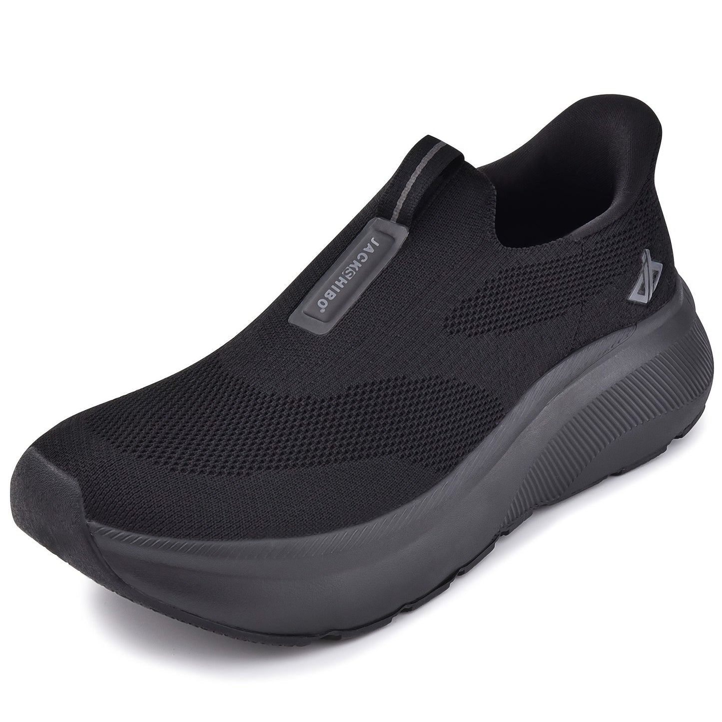 Men's Hands-Free Slip-In Sneakers – Wide Toe Box, Zero Drop Sole, Cushioned Mesh Walking Shoes for Casual & Everyday Wear – Rubber Sole, Pull-On Design (US 8–13.5)