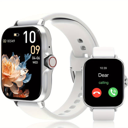 Smart Watch 1.91 Inch AMOLED HD Touchscreen Voice Calling Music Playback Voice Assistant Multiple Sports Modes Compatible with iPhone Android Fitness Tracker Black Pink Yellow Silver