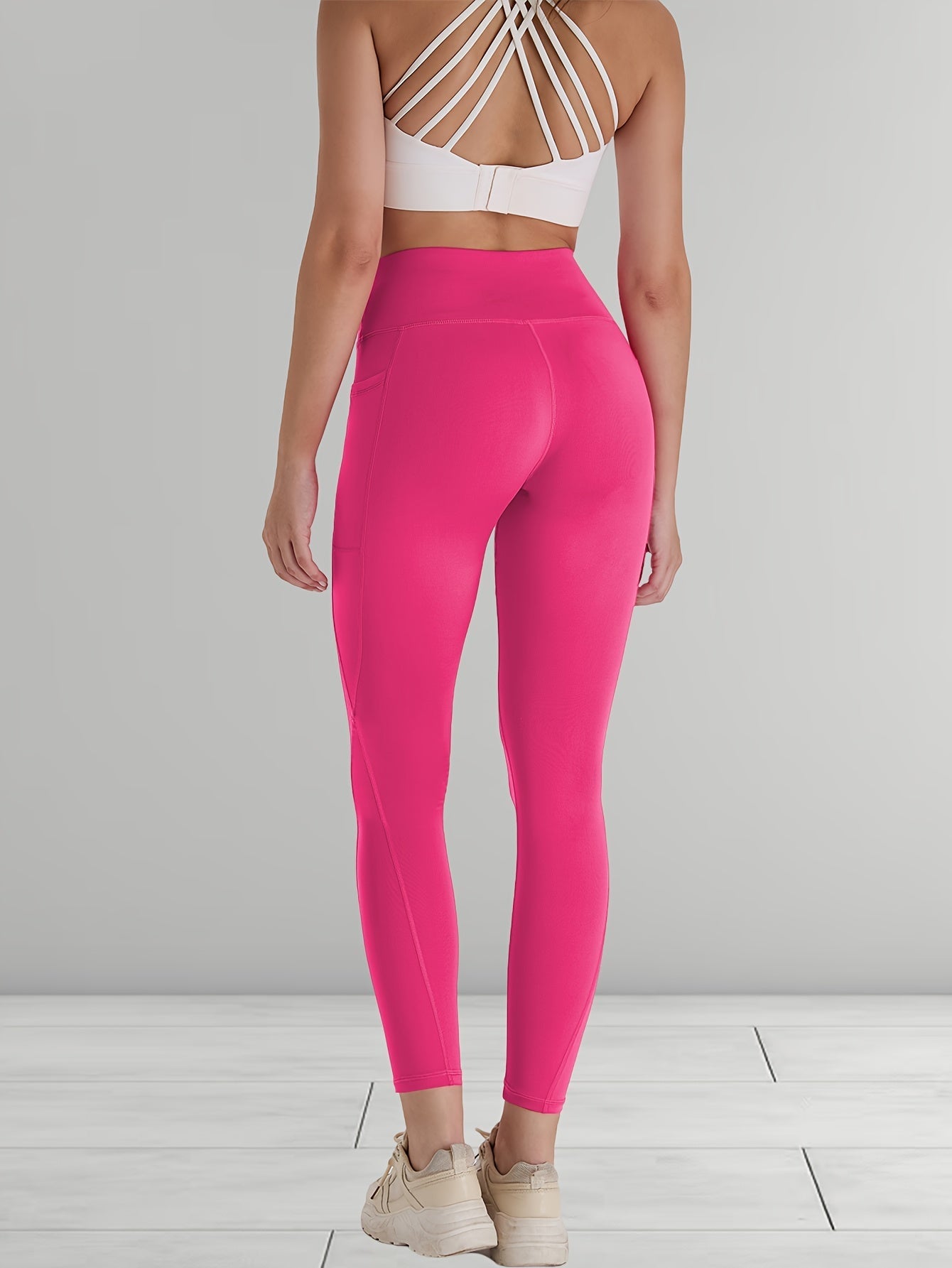 Women's High Waist Compression Leggings 3-Pack with Pockets 230g Breathable Tights for Yoga Fitness Sports Daily Wear – All Seasons Multi-Color Shapewear S-XXL