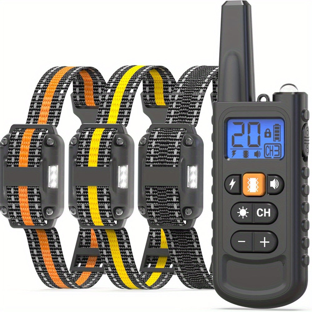 Dog Training Collar with Remote 3300ft Range – Rechargeable E-Collar for 5-120 Lb Dogs, 3 Training Modes Beep Vibration & Safe Shock, Waterproof Dog Shock Collar for Small Medium Large Breeds