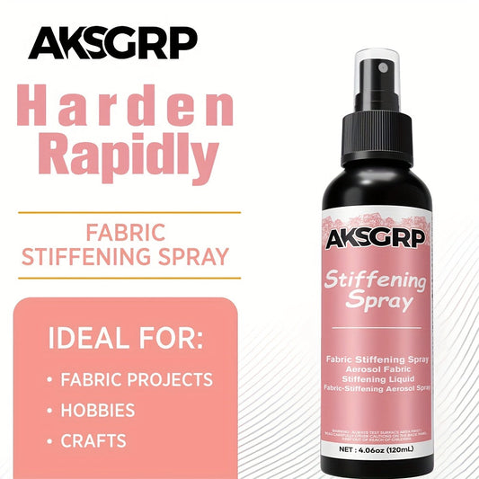 Fabric Stiffener Spray for Hats Bags and DIY Crafts – Water-Based Non-Toxic Washfast Hat Stiffener and Ironing Aid Starch – Temporary Hold for Straw Hats Fabric and Craft Projects – 30ml 50ml 120ml