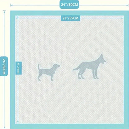 Extra Large Disposable Dog Training Pads 23.6x23.6 inch Leak-Proof Odor Control Absorbent Puppy Pee Pads Housebreaking Supplies Potty Training 50 100 200 Pack