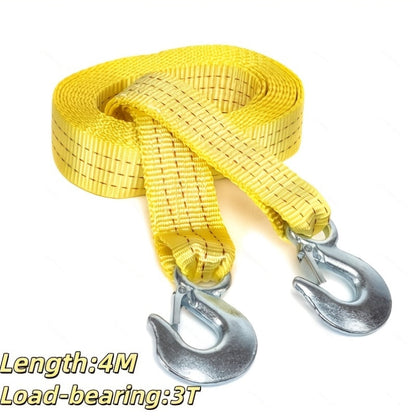 Heavy Duty Recovery Tow Strap 11000 LBS 4M/13FT – Forged Steel Hook Trailer Winch Strap for Off-Road Vehicle Rescue, Emergency Towing for SUV Truck Pickup 4x4, Essential Off-Road Recovery Kit