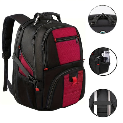 50L Travel Backpack Fits 17 Inch Laptop – Airline Approved, Waterproof, Extra Large College & Work Bag for Men & Women, 3-Compartment Business Backpack for School, Travel & Daily Commute – 8 Colors