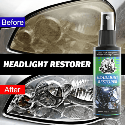 Headlight Restoration Liquid 4.06oz – No Polishing Required, Instantly Clears Cloudy & Yellowed Lenses, Quick DIY Headlight Repair Solution, Enhances Visibility & Brightness, Universal Fit for All Car Models, Headlight Cleaner & Refurbishment Fluid