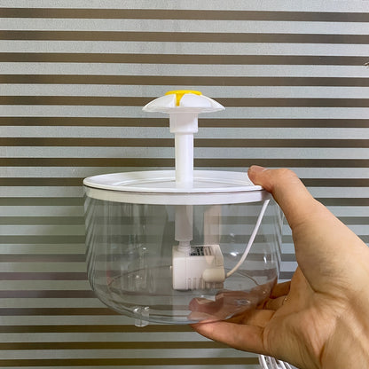 Pet Water Fountain 50oz Quiet USB-Powered BPA-Free - Automatic Drinking Fountain for Cats and Small Animals, Easy to Clean, No Battery Required, Continuous Fresh Filtered Water Dispenser
