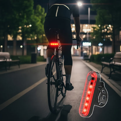 Super Bright USB Rechargeable Bike Light Set – LED Front Headlight 1200mAh & Rear Taillight 330mAh, 6+4 Modes, 180° Wide Beam, Safety Bell Included, for Mountain Road & Night Cycling