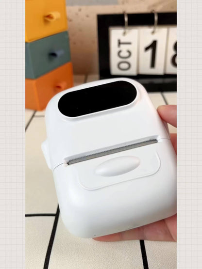 Marklife 2-Inch Portable Wireless Thermal Label Printer – Bluetooth Inkless Sticker Maker for iPhone & Android, Small Business Shipping Labels, Kitchen Office Home, Includes 1 Roll Labels