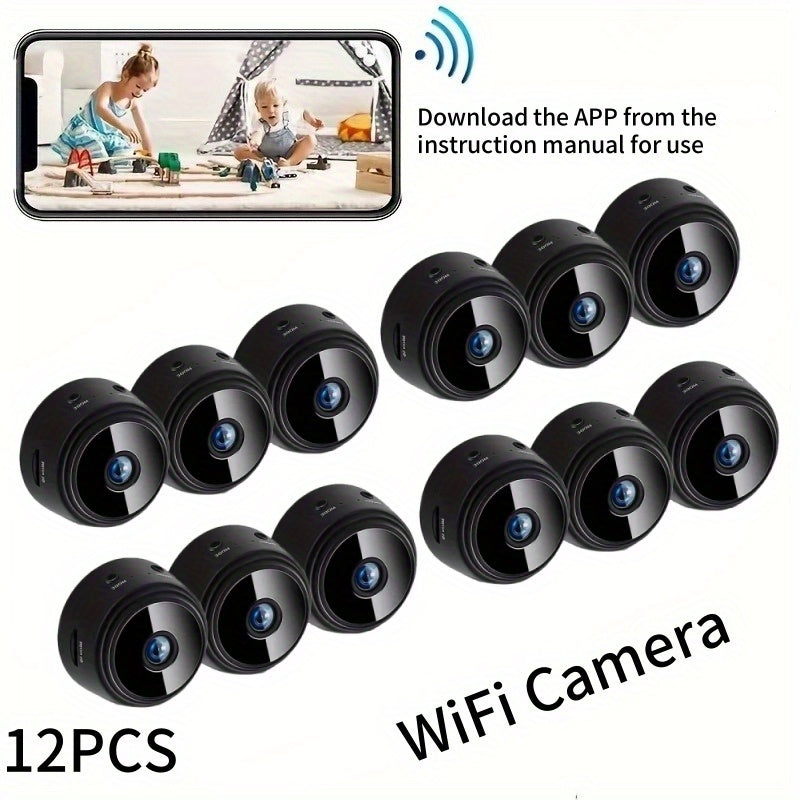 1080P WiFi Security Camera Wireless Indoor Outdoor 2.4G 5G Dual Band Wide Angle Night Vision Remote Monitoring with Battery Multi-Pack 2 4 5 9 12 Cameras Home Security System