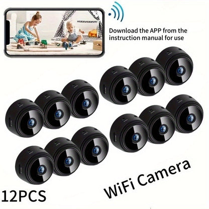 1080P WiFi Security Camera Wireless Indoor Outdoor 2.4G 5G Dual Band Wide Angle Night Vision Remote Monitoring with Battery Multi-Pack 2 4 5 9 12 Cameras Home Security System