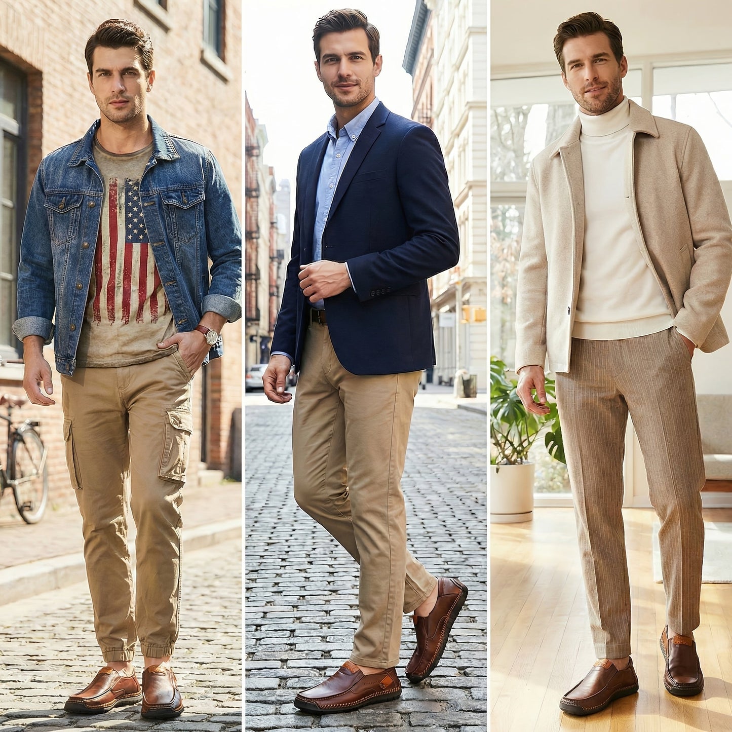 Men's Slip-On Loafers – Lightweight Breathable Casual Shoes for Driving Walking Daily Wear, Comfortable Non-Slip Sole, Easy On Off Design, Perfect for Men Who Value Style & Comfort