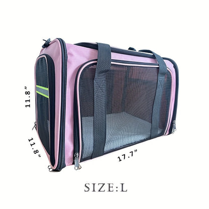 Airline Approved Pet Carrier Soft Sided – TSA Approved Collapsible Travel Bag for Small Dogs, Cats & Kittens Under 15 lbs, Fits Under Airplane Seat
