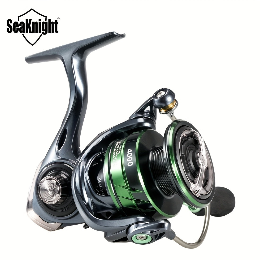 SeaKnight WR Series Spinning Fishing Reel – 9+1BB, 5.2:1 Gear Ratio, 13kg/28lbs Max Drag, 3 Carbon Plate Brake, Aluminum & Stainless Steel, Freshwater Saltwater Reel
