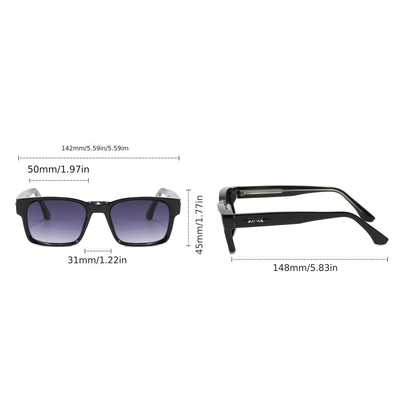 Men's Retro Square Glasses – Durable TR90 Lightweight Frame, Japanese Inspired Classic Style, Versatile Daily & Formal Eyewear for Men, Multiple Color Options