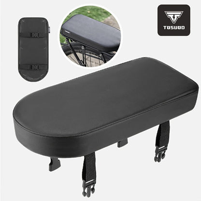 Bike Seat Cushion Cover – Comfortable PU Leather Bicycle Seat Pad with Durable Stitched Edges, Easy Install, Fits Most Bikes, Enhanced Riding Experience for Men & Women