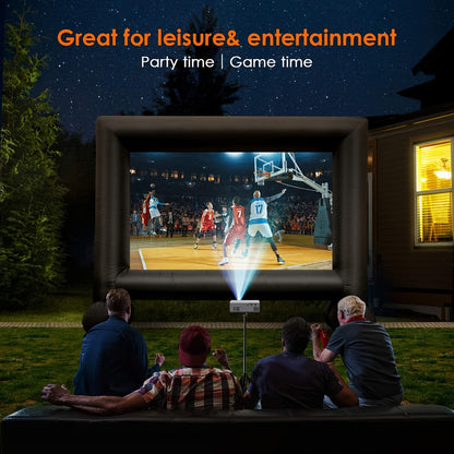 Mini Portable Projector 4K Support 720P Native LCD – Home Theater & Outdoor Movie Projector Compatible with iPhone Android Laptop USB HDMI for Gaming Movies Presentations