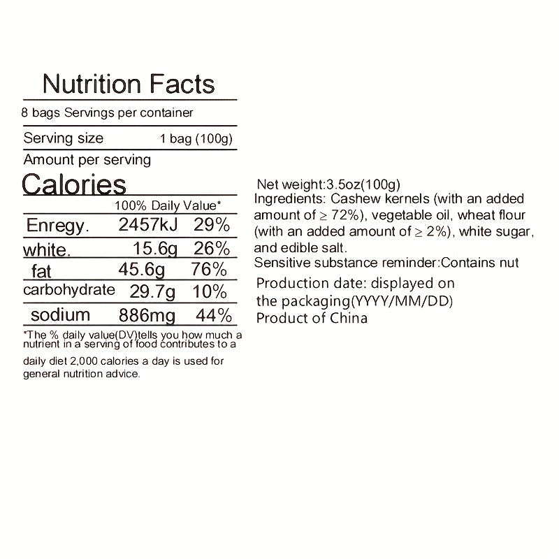 Salt Free Sugar Coated Roasted Cashews 3 Bags (10.6oz Each) – Nutritious Asian Snack with Dried Fruits, Perfect for Holiday Gifting, Afternoon Tea, Office & Everyday Snacking