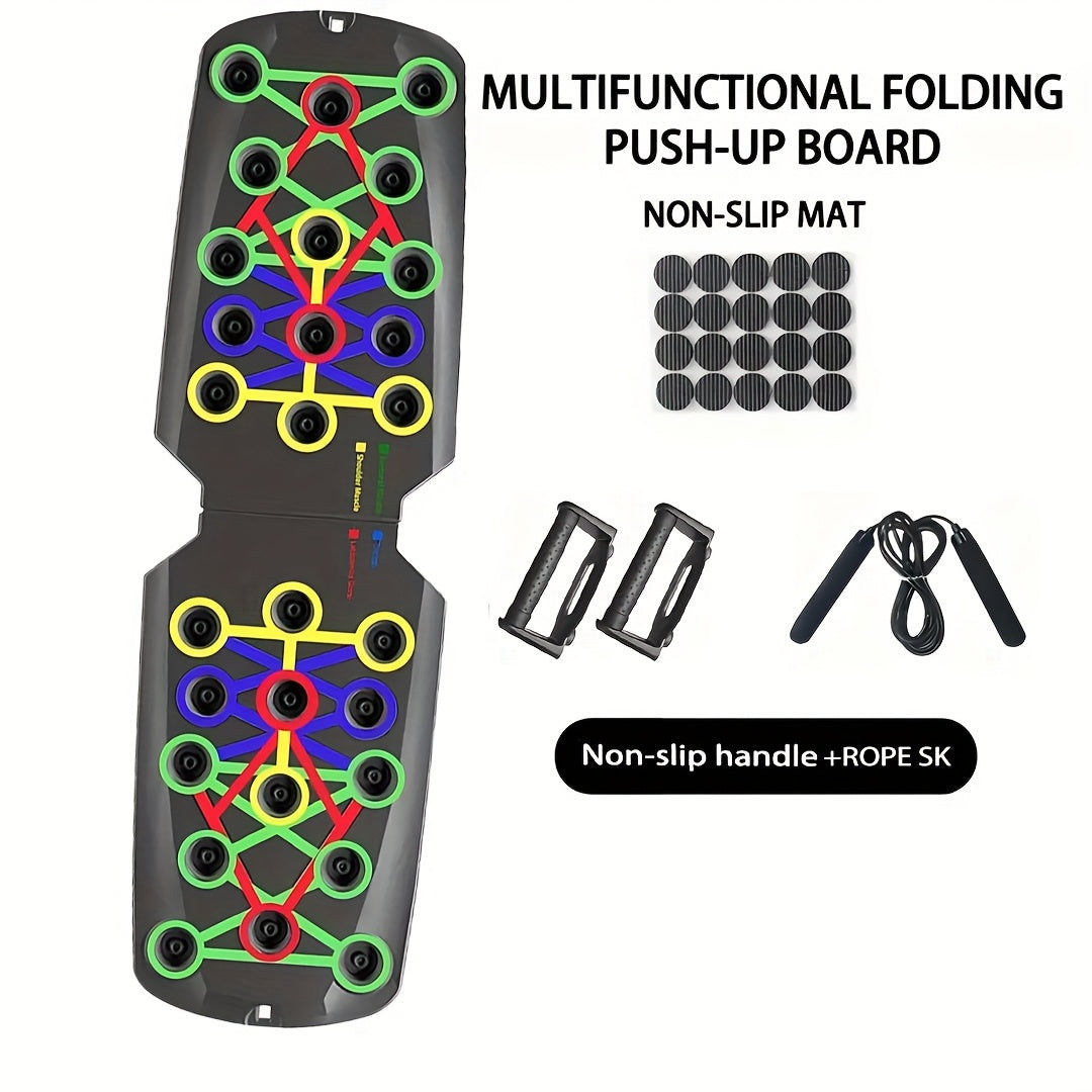 Adjustable Push Up Board – Multifunctional Home Gym Equipment for Chest, Triceps, Shoulders & Core Strength Training, Lightweight Durable Frame, Multiple Color-Coded Positions, Suitable for All Fitness Levels
