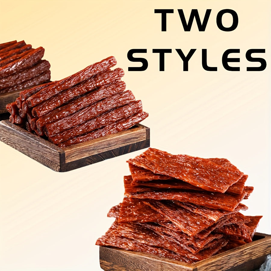 Dried Beef Tendon Dog Chews Natural High-Protein Jerky Treats & Chew Sticks for Training Rewards, All Breeds, 250g / 500g 2-Pack Options