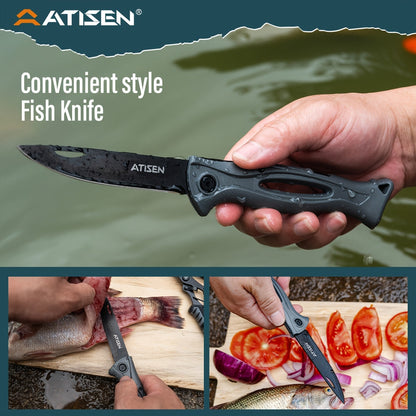 Fishing Knife Set 7/23/104/107 Piece – Stainless Steel Fillet Boning & Gutting Knives with Line Cutter, Camping Cutting Carving Tool Kit, Perfect Fisherman Gift for Men