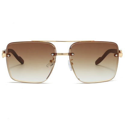 Retro Square Woodgrain Sunglasses for Men & Women – UV400 Gradient AC Lenses, Lightweight PC Frame, 7 Color Options, Vintage Street Style Eyewear for Driving, Travel & Everyday Wear