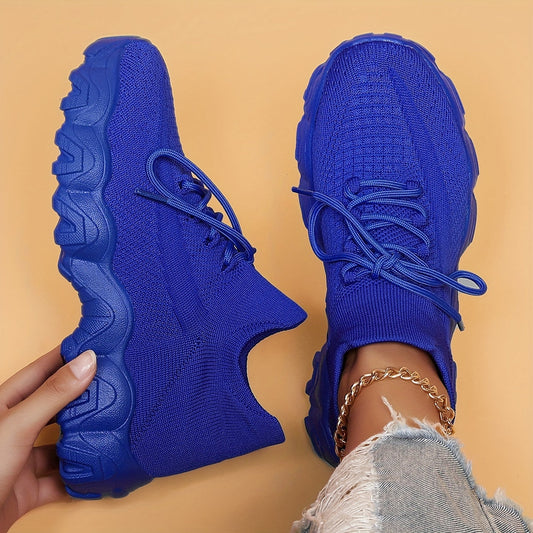 Women's Cushion Running Shoes – Breathable Soft Sole Elastic Collar Sneakers for Road Running, Outdoor Sports & Casual Wear, Gift for Mom or Girlfriend, 6 Colors Sizes US 6–12