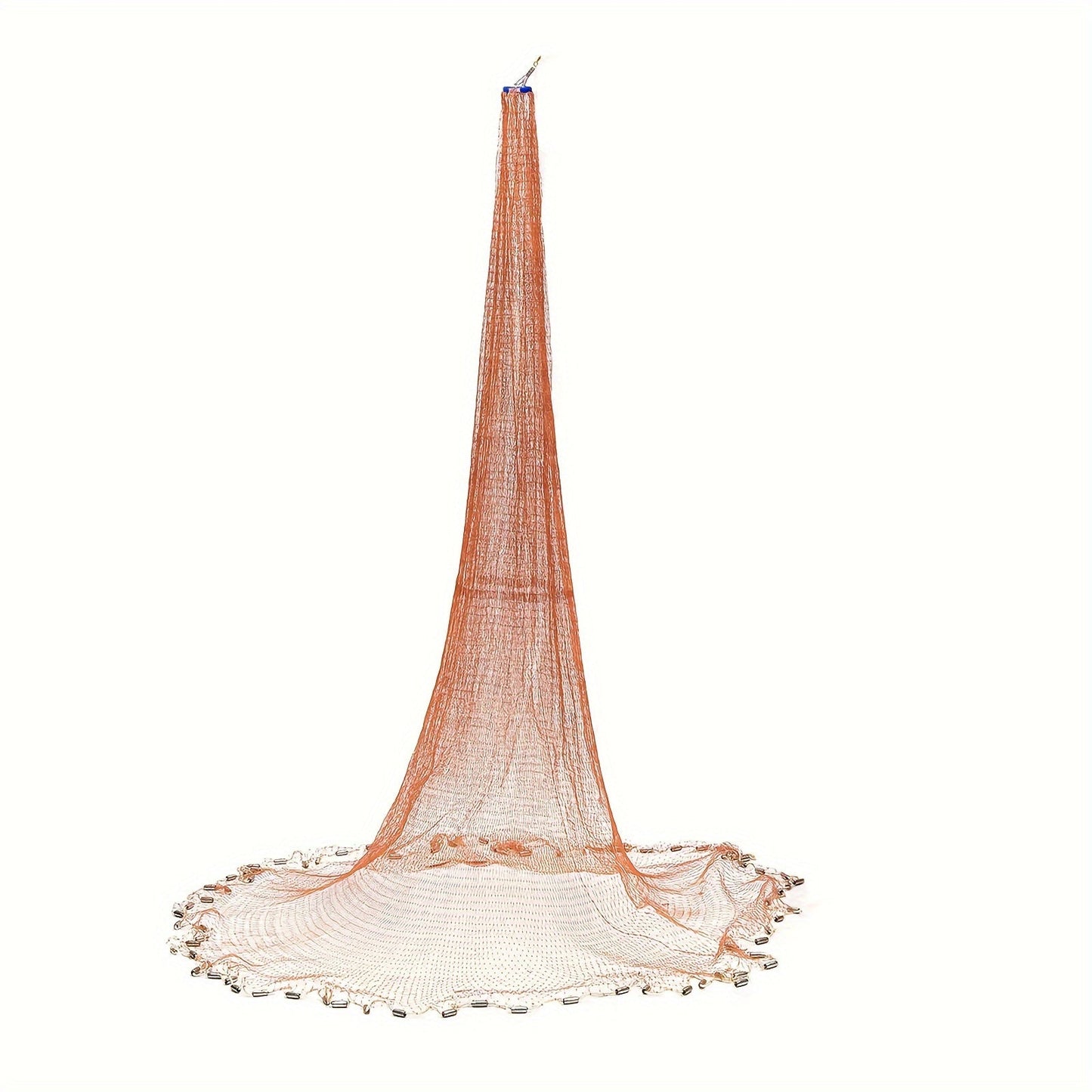 Cast Net for Fishing with Zinc Sinkers & Strong Nylon Mesh – Large Diameter Throw Net for Saltwater & Freshwater, 2.4M 3.6M 4.8M Options for Bass, Bait & Trap Fishing