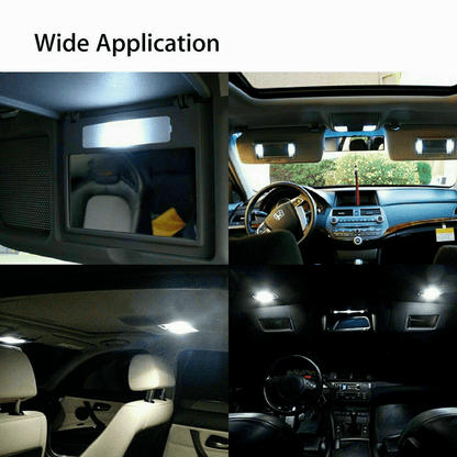 40PCS Car LED Interior Bulb Kit T10 W5W 31mm 42mm 6000K Cool White 12V, No Error Map Dome Door Trunk Courtesy Light Replacement Set for Most Cars