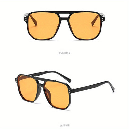 3pcs Rectangular Leopard Print Sunglasses for Women – Dual Bridge Reflective Mirror Lens PC Frame Fashion Eyewear Set for Daily Wear Summer Festival Birthday Mother's Day Gift
