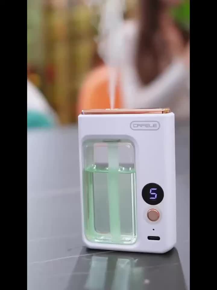 Aroma Diffuser with Essential Oils Set Large Capacity 7-Level Mist USB Powered Auto Shut-Off Bedroom Humidifier Home Aromatherapy Diffuser with Encounter Shangri-La Gardenia Hilton Ocean Scents
