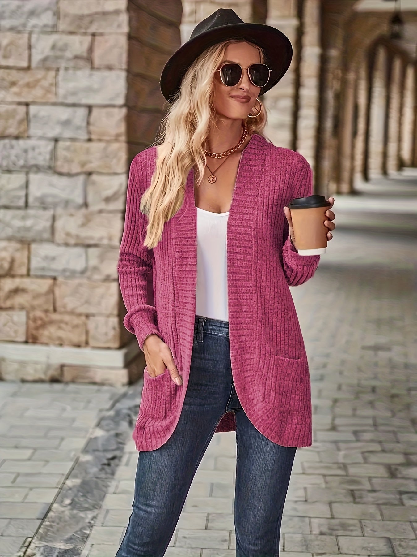 Women's Loose Casual Long Sleeve Blouse Solid Color Pocket Thread Splicing Relaxed Fit Top 10 Colors S-XXL Everyday Wear