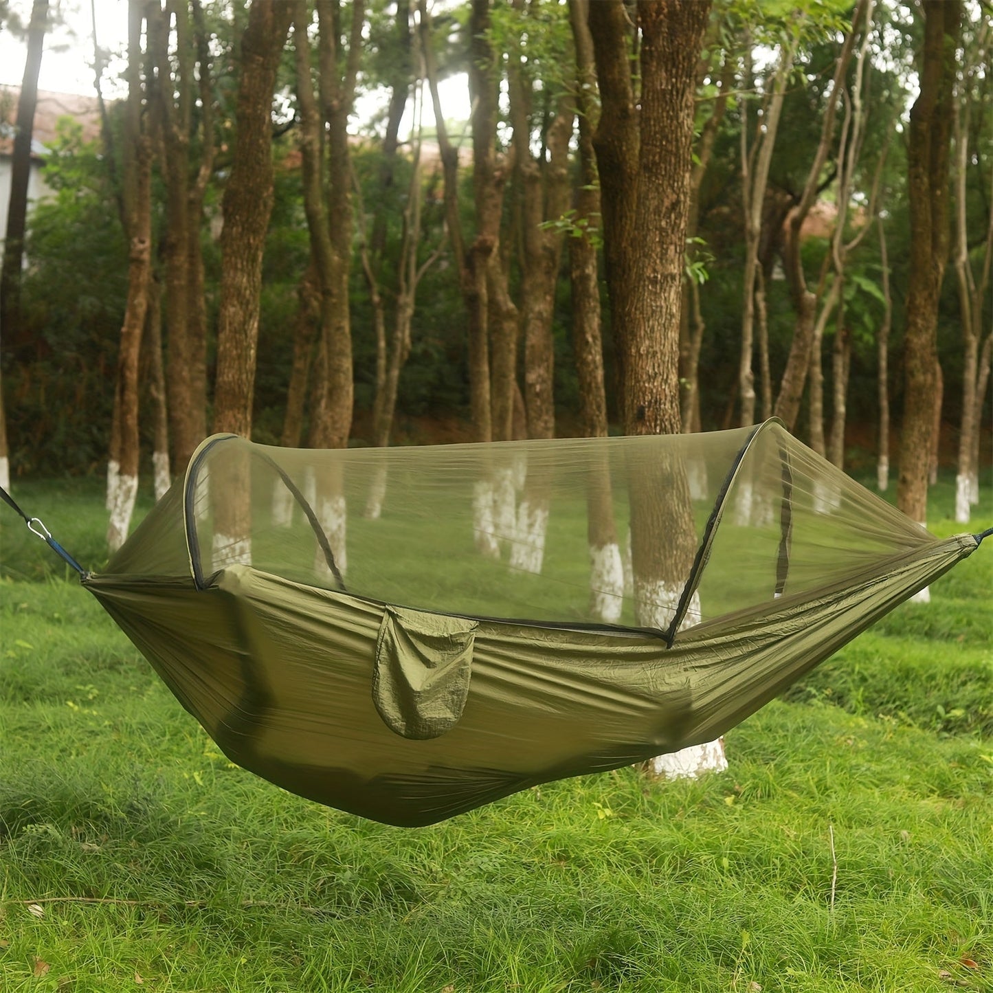 3-in-1 Double Camping Hammock with Mosquito Net and Sun Shade – Lightweight Portable Durable, Ideal for Camping Hiking Backpacking Picnicking Parks, 7 Color Options