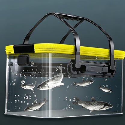 Collapsible Fish Bucket – Portable EVA Live Fish Holder & Bait Bucket for Fishing, Foldable Fish Safety Container for Outdoor Camping, Freshwater & Saltwater Fishing