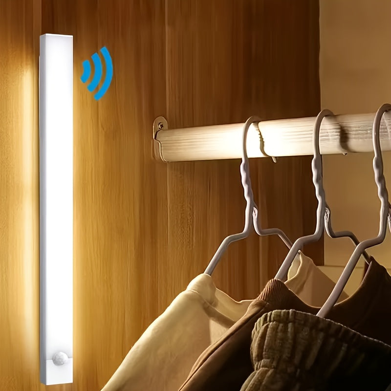 USB-C Rechargeable LED Motion Sensor Cabinet Lights 3 & 6 Pack – Wireless Magnetic Under Cabinet Night Light with 3 Modes for Kitchen, Closet, Stairs, Hallway & Bathroom, 10cm/20cm/30cm