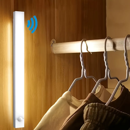 USB-C Rechargeable LED Motion Sensor Cabinet Lights 3 & 6 Pack – Wireless Magnetic Under Cabinet Night Light with 3 Modes for Kitchen, Closet, Stairs, Hallway & Bathroom, 10cm/20cm/30cm