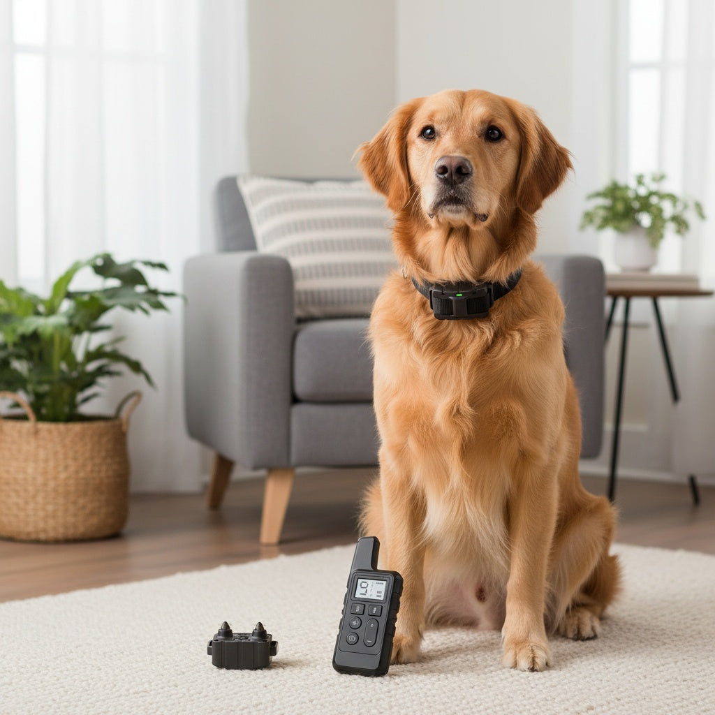 9-Level Remote Dog Training Collar – Rechargeable E-Collar with Shock, Vibration & Tone Modes, 500M Range, Adjustable for Small Medium Large Dogs, Safe Electronic Bark Control