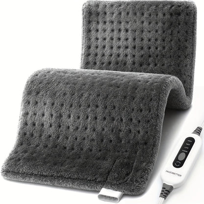 Heating Pad for Back Neck Shoulders & Cramps – Ultra Soft Flannel with 6 Heat Settings, Dry & Moist Heat, Auto Shut-Off, Machine Washable, 3 Sizes (12x15 / 12x24 / 17x33 in), Perfect Gift for Mom