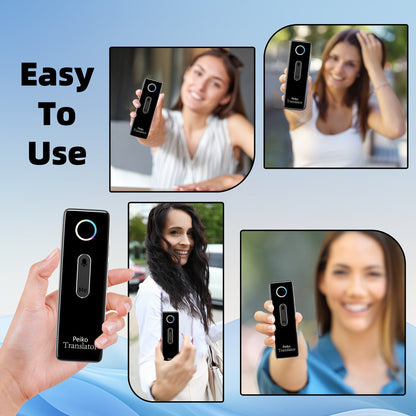 Portable Language Translator Device – Two-Way Instant Voice Translation, 136 Languages, WiFi & Offline Support, High Accuracy AI Translator for Travel, Business, Learning & International Communication