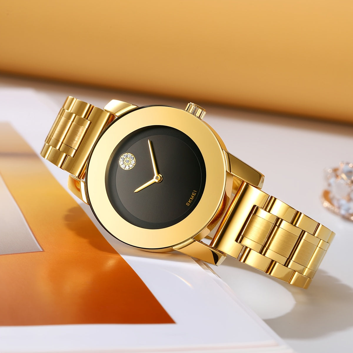 Women's Quartz Watch Round Dial Elegant Analog Wristwatch for Ladies – Party, Daily Wear & Birthday Gift, 6 Colors Available