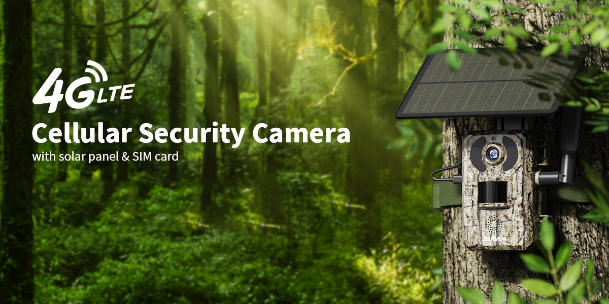 4G LTE Solar Trail Camera – 4K Live Video Remote Viewing, HD 82ft Night Vision, 0.2s Trigger, Built-In SIM Card, IP65 Waterproof, No WiFi Needed, Hunting Wildlife Camera 1pc/4pcs